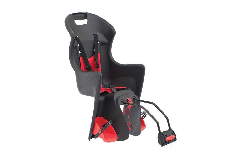 snug black red childseat